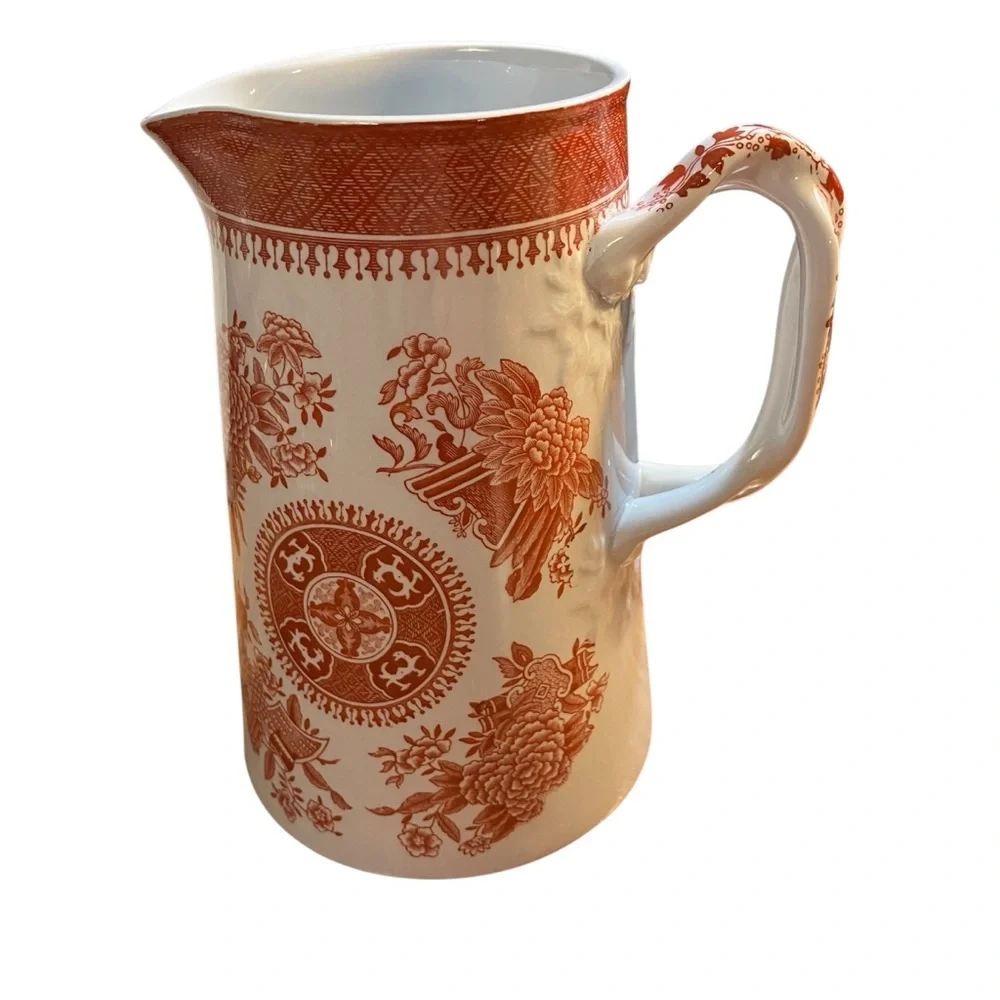 Spode England Fine Stone Fitzhugh Transferware Milk Jug Pitcher 5.25